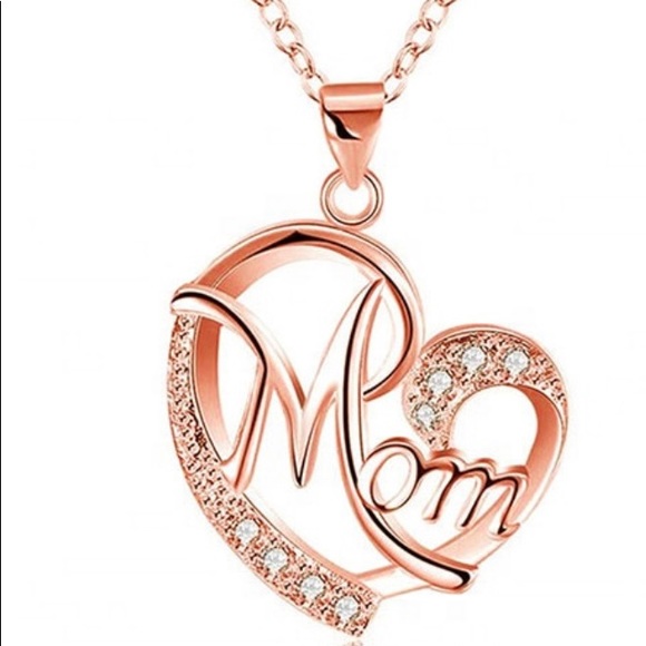 Jewelry - ✨18K Rose Gold “Mom” Necklace✨